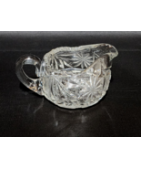 Antique Vintage AMERICAN BRILLIANT Cut Glass CREAMER ONLY Floral Buffalo... - $20.44 CAD