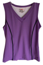 Danskin Women Size SP Purple Golf or Tennis Sleeveless V Neck top Purple  - £9.30 GBP