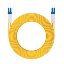 10M Os2 Lc To Lc Fiber Patch Cable, Single Mode Sfp Fiber Jumper, Duplex... - £17.29 GBP