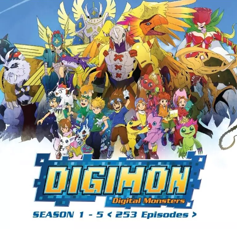 DVD ENGLISH DUBBED DIGIMON Digital Monsters SEASON 1-5 (VOL.1-253 End) + DHL - $71.99
