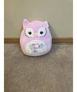 Mildred The Owl Squishmallow 8” Pink w/Silver Wings &amp; Striped Letter “P”... - $13.71 CAD