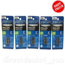 Century Drill &amp; Tool #68400  #2R Phillips Screwdriver Bits Pack of 5 - £24.52 GBP