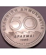 Huge Unc Greece 1980-AN 50 Drachmai~Solon The Archon Of Athens - £12.26 GBP