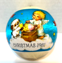 Vintage Hallmark 1981 Satin Christmas Ball Ornament For A Special Godchi... - £6.76 GBP