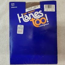 Hanes Too Pantyhose Light Support Sandalfoot Style 157 SIZE AB Barely There NOS - £8.09 GBP