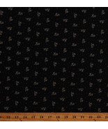 Cotton Kansas Troubles Flowers Floral Black Fabric Print by Yard D185.25 - €13,85 EUR
