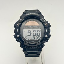 Men&#39;s Solar Digital Watch Black 52mm Stainless Steel Working - $339.25 MXN