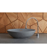 V_62 Bathroom Sink | Concrete Sink | Round Sink | Bathroom Vessel Sink |... - £366.48 GBP+