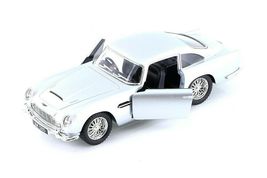 5&quot; Aston Martin DB5 Diecast Model Toy Car 1:38 Pull Action Silver - £17.57 GBP