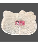 Hello Kitty Bath Rug Mat 25&quot; x 30&quot; White Skid Resistant Kitty Face Head - $541.53 MXN