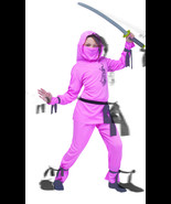 Halloween FX Pink Ninja Child Costume - Medium (8-10) - £56.25 GBP