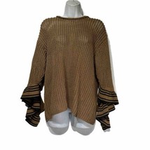 3.1 phillip lim Brown chunky knit Bell Sleeve sweater Size XS - £31.00 GBP