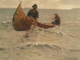 Hauling in the Gill Net Frederic Remington Western Giclee Art Print + Ships Free - £31.17 GBP+