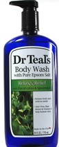 1 Count Dr. Teals Pure Epsom Salt Eucalyptus Spearmint Relax Body Wash 24Fl oz - £15.84 GBP