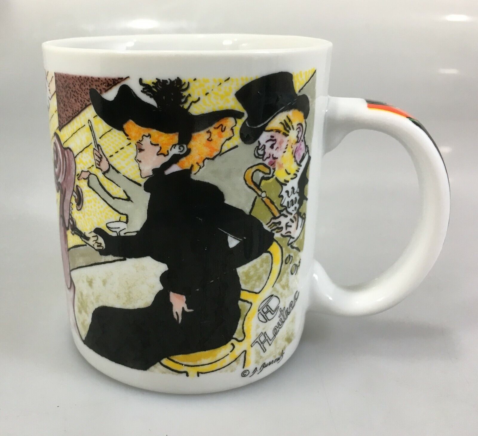 Chaleur Toulouse Lautrec Moulin Rouge Mug 14 oz Impressionist Art Burrows - $24.01