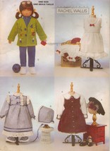 Wallis 23&quot; Doll Clothes Dress Hat Nightgown Slip Jacket Pantaloon Sew Pattern - £11.77 GBP
