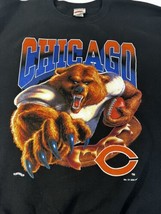 Chicago Bears Sweatshirt 1994 Double Side Graphic XL Nutmeg Vintage Foot... - $88.60