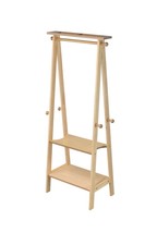 59&quot; Tall Standing Garment/Coat Rack - Natural Wood Finish - €124,91 EUR
