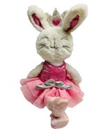 Animal Adventure White Bunny Rabbit Princess Ballerina 11&quot; Plush Doll Pi... - €9,50 EUR