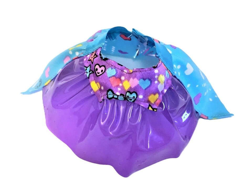 Mattel Barbie Video Game Replacement Skirt Purple &amp; Blue With Hearts - $4.50