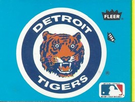 1985 Fleer Large Team Logo Detroit Tigers - £0.79 GBP