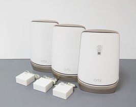 NETGEAR Orbi RBKE963 AXE11000 Quad-Band Mesh Wi-Fi System (3-pack) very good image 2