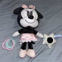 Disney Baby Minnie Mouse 12" Plush Stuffed Animal Activity Toy Crinkle M... - $13.12
