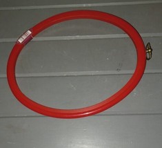 Vintage Flexi-Ring Type Rubber Plastic Oval Embroidery Hoop 8&quot; X 10&quot; RED - £16.03 GBP