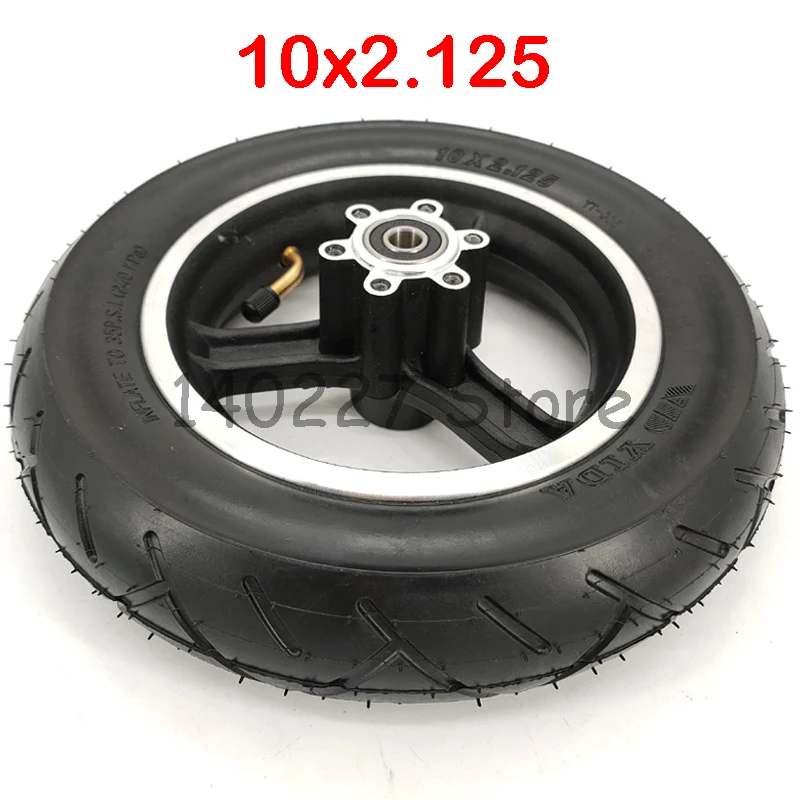 10x2.125 Inch Electric Balance Bike Scooter Motorcycle Wheel Rim With Tire And I - £173.28 GBP