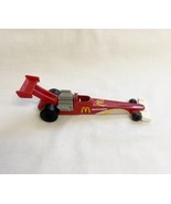 Vintage McDonalds Hot Wheel Dragster 5&quot; 1993 Mattel Red Race Car Diecast - $131.52 MXN