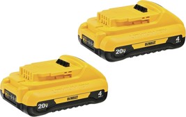 Compact, 4 Point 0 Ah, 2-Pack, Dewalt 20V Max* Batteries (Dcb240-2). - £111.26 GBP