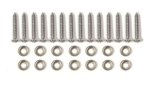 Primary image for 1956-1957 Corvette Screw Kit Kick Panel With Finish Washers 28 Pieces