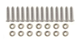 1956-1957 Corvette Screw Kit Kick Panel With Finish Washers 28 Pieces - $21.73