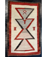 Authentic Early Navajo Hand Crafted Textile Tapestry Rug Wall Hanging Es... - $989.59