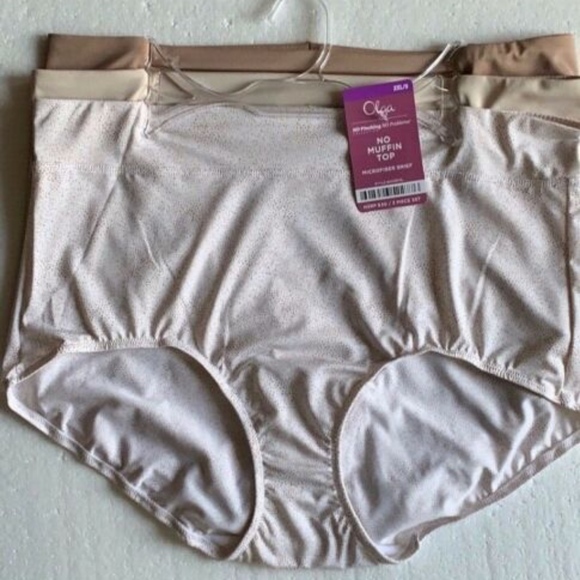 Warner&#39;s Olga No Muffin Top Brief Panties 2XL/9 - $24.00