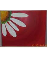 Original Oil Painting On Canvas 16&quot; x 20&quot; Floral Abstract Art #2 - £26.33 GBP
