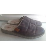 Olukai Slippers Mens 13 Mua &#39;Ili Brown Leather Shearling Shoes Slip On C... - $54.28 CAD