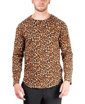 Natori Men&#39;s Modal/Cotton Kaede Leopard-Print Raglan Shirt Leopard-Medium - $28.99