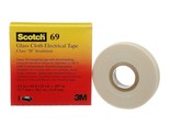 3M Scotch Glass Cloth Electrical Tapes 69, White, 1/2&quot; x 22 yards, White - £21.69 GBP
