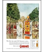 1950s Gordon&#39;s Distilled London Dry Gin PRINT AD Gin Made 190 Summers Co... - $9.31 CAD