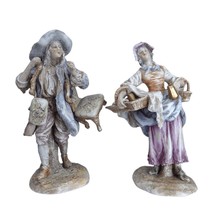c1900 Ernst Bohne German Porcelain Figures Antique Dealers Beggar and Barmaid Co - £436.30 GBP