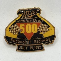 1993 Miller Beer 500 Pocono Raceway Long Pond Race NASCAR Racing Lapel Hat Pin - £6.25 GBP