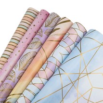 Gift Wrapping Paper Sheet Gift Paper Gift Wrap Roll Gift Papers Sheets Pack of 6 - £19.73 GBP