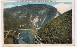 Pennsylvania Postcard Delaware Water Gap Mt Minsi &amp; Tammany 1913 - £2.20 GBP