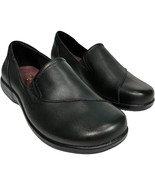 Air Supply Plus Poppy womens Black Leather Cushioned Slip-on Shoes size 8W - €23,69 EUR