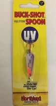 Northland Tackle BRFS2-46 UV Buck Shot Flutter Spoon-Purple Tiger 1/16oz... - €17,81 EUR