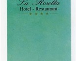 La Rosetta Hotel Restaurant Brochure Perugia Italy Michelin Star  - $17.82