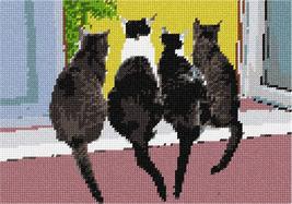 Pepita Needlepoint kit: Cats in A Row, 10&quot; x 7&quot; - £39.50 GBP+