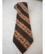 Vintage Wembley Geometric Retro Browns Men&#39;s tie necktie - $15.99