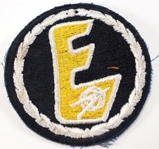Vintage Black Explorer E Round Boy Scouts America Embroidered BSA Camp Patch - £9.33 GBP